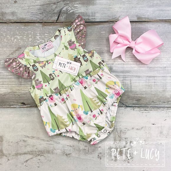 Other - NWT Boutique Romper~0-3 Mo. “Goldilocks”